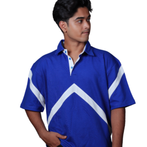 Blue Oversized Polo T-Shirt