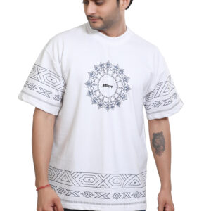 Vintage Black & White Oversized Graphic T-Shirt