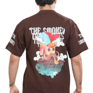 Smokey Vibes Oversized Graphic T-Shirt