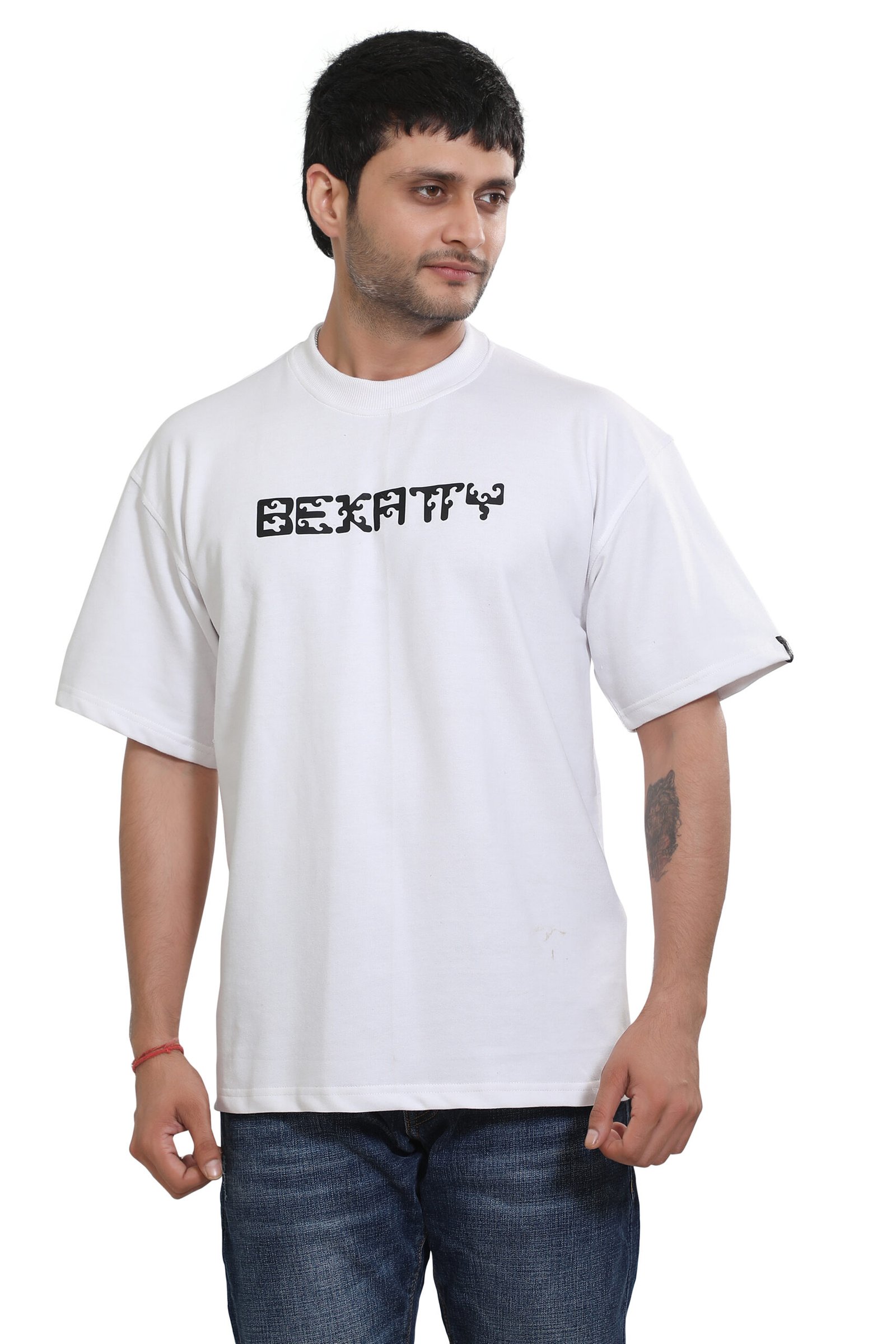 Minimal White Oversized T-Shirt - Image 3