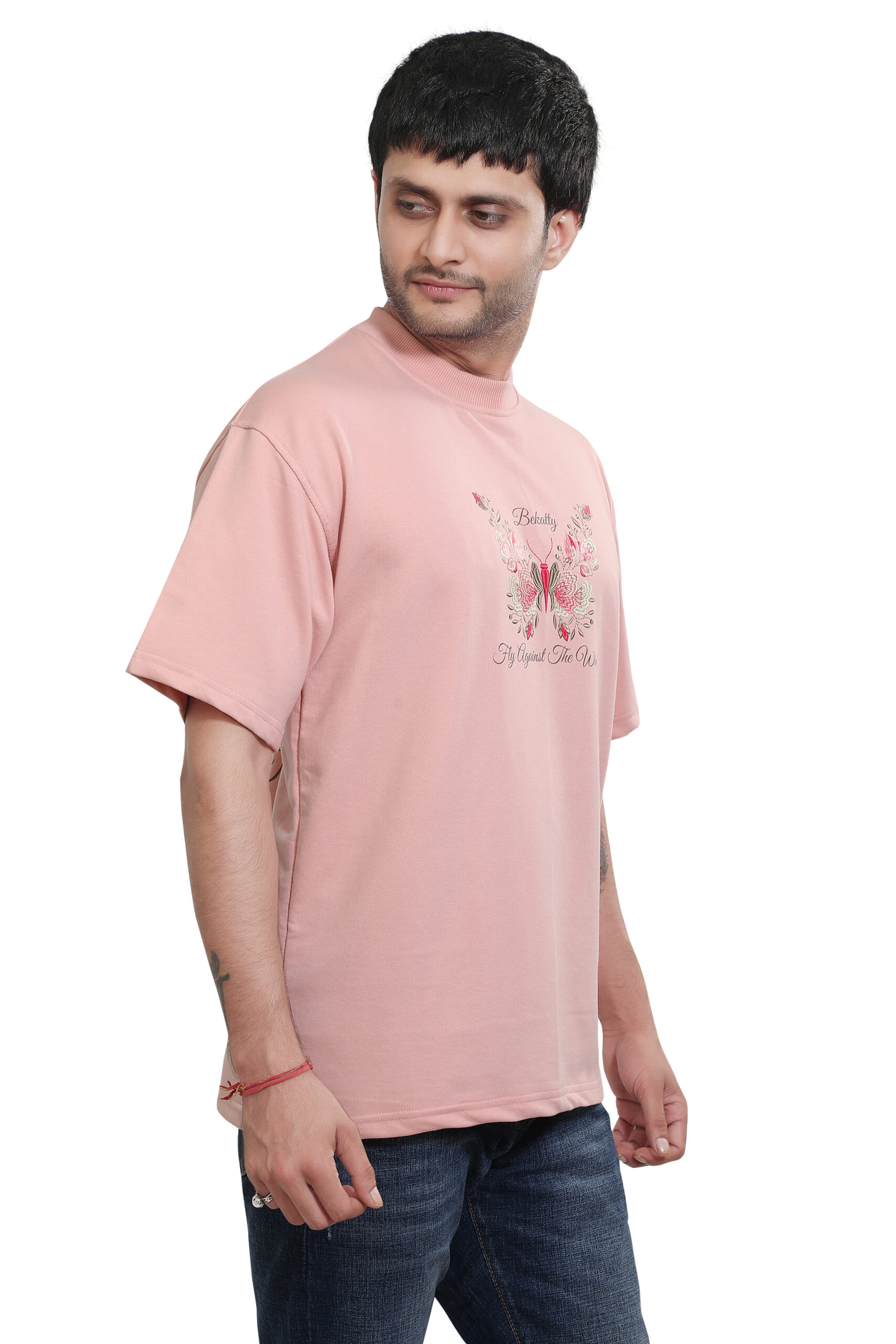 Butterfly Design Oversized Graphic T-Shirt - Image 4