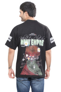 Monk Empire Black Oversized T-Shirt