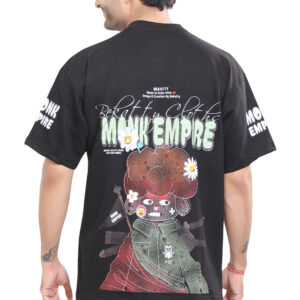 Monk Empire Black Oversized T-Shirt