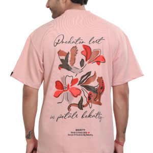 Petal Drift Oversized Graphic T-Shirt