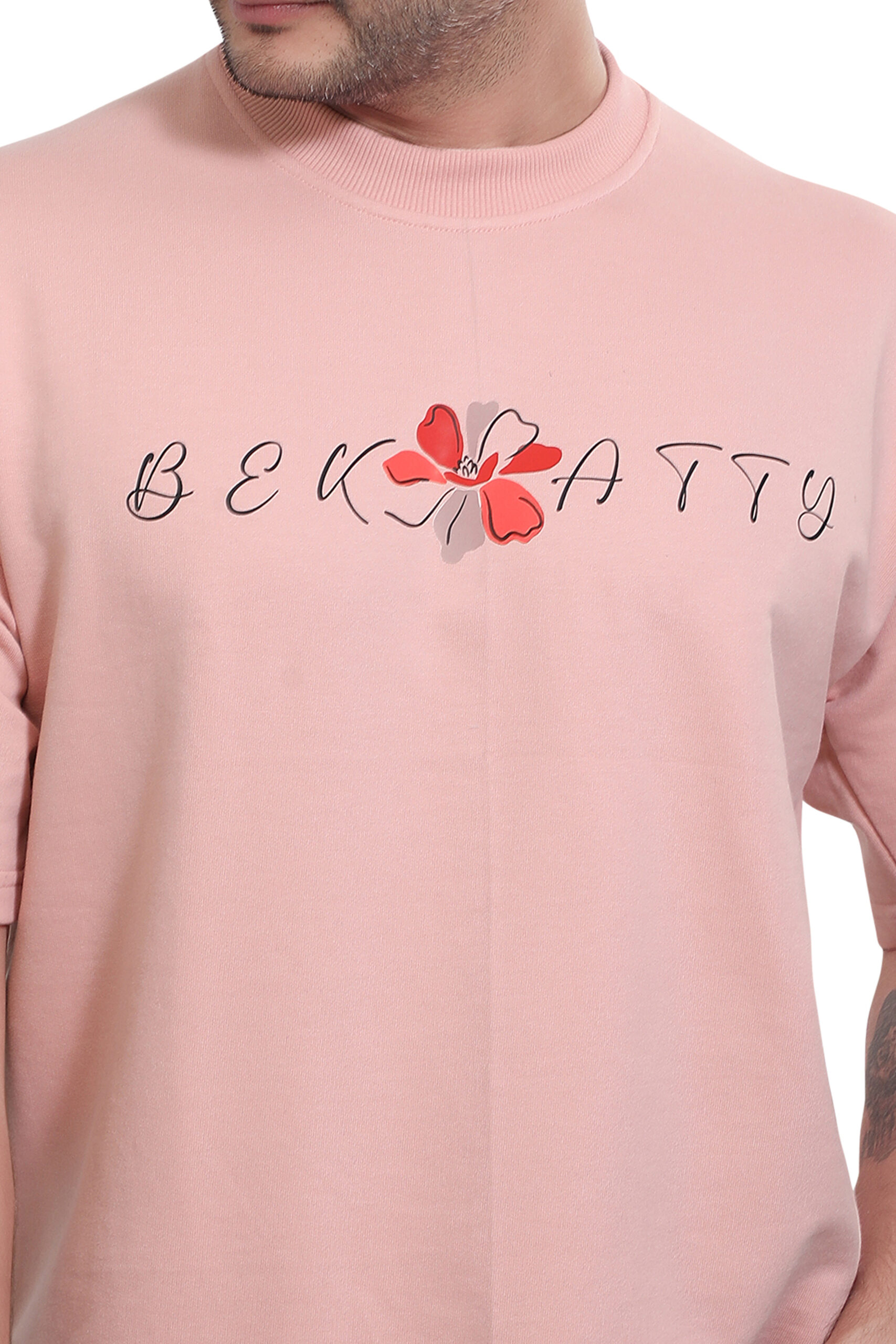 Petal Drift Oversized Graphic T-Shirt - Image 2