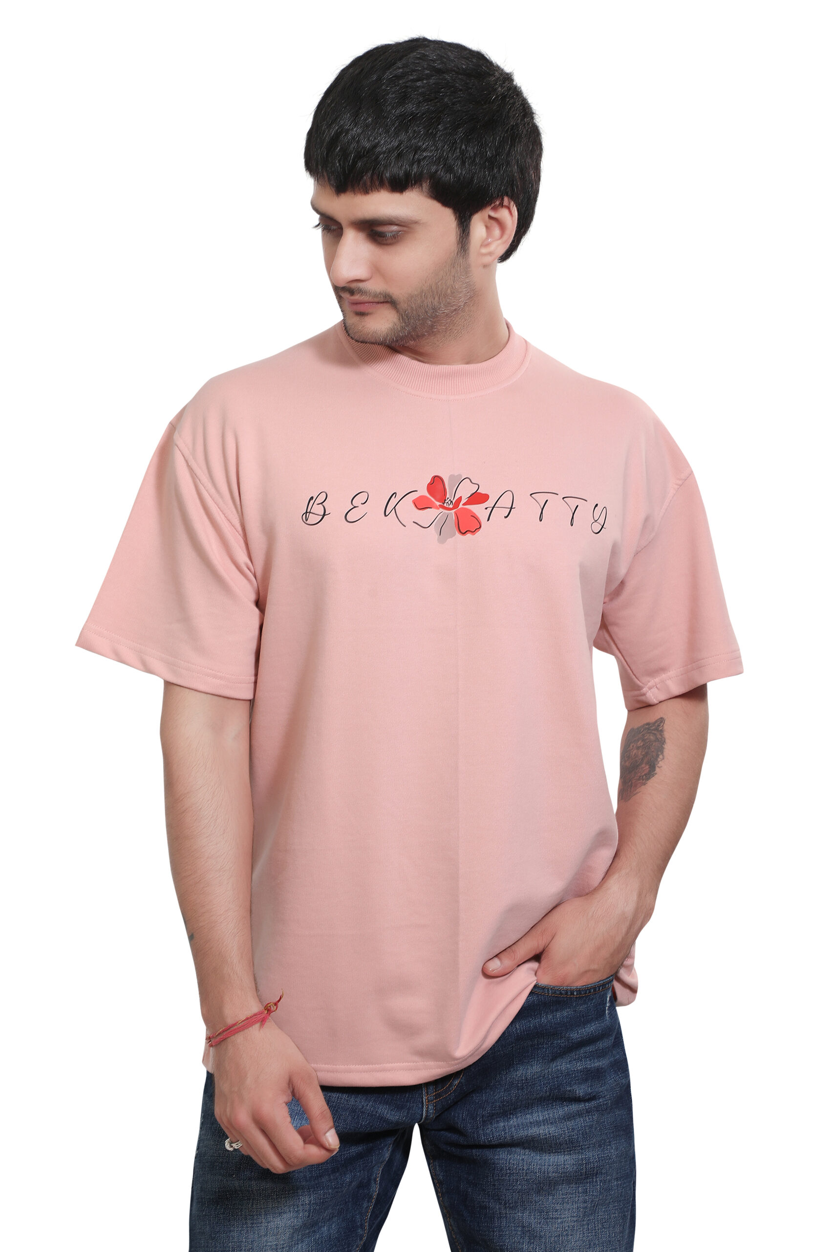Petal Drift Oversized Graphic T-Shirt - Image 5