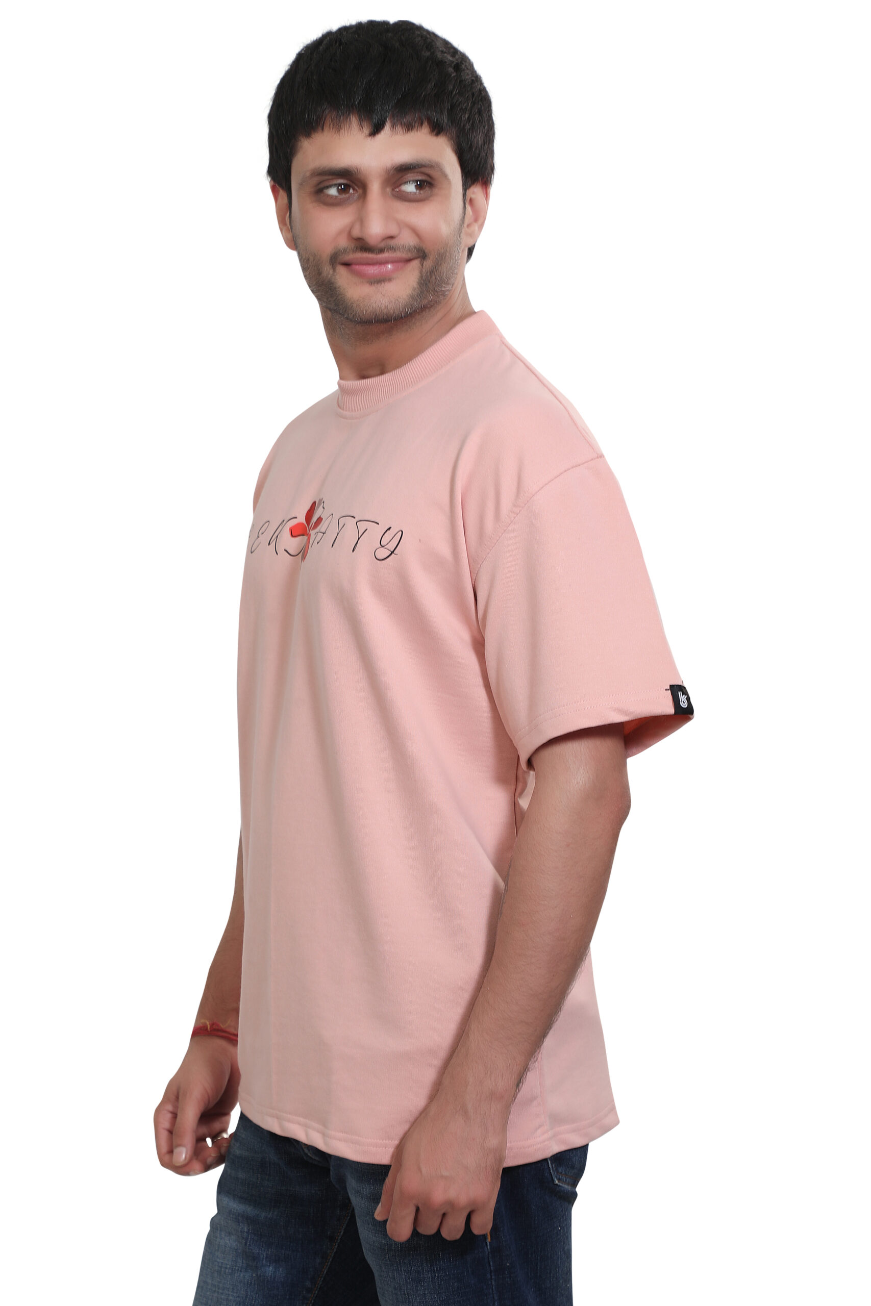 Petal Drift Oversized Graphic T-Shirt - Image 4