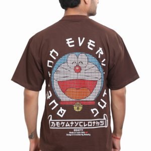 Doraemon Cartoon Graphic Oversized T-Shirt